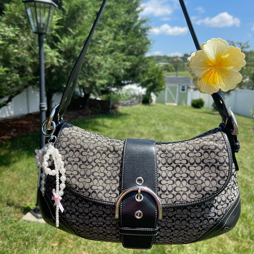 Large Coach Soho Buckle Shoulder Bag